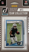Las Vegas Raiders 2025 Donruss Factory Sealed Team Set Featuring Maxx Crosby, Geno Smith and Brock Bowers with Ashton Jeanty Rated Rookie Card Plus
