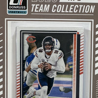 Chicago Bears 2025 Donruss Factory Sealed 12 Card Team Set Featuring Caleb Williams with Rated Rookie Cards of Colston Loveland and Luther Burden III Plus
