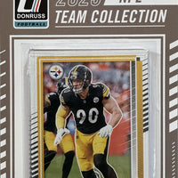 Pittsburgh Steelers 2025 Donruss Factory Sealed 12 Card Team Set Featuring Pat Freiermuth, TJ Watt and Terry Bradshaw with 3 Rated Rated Rookie Cards Plus