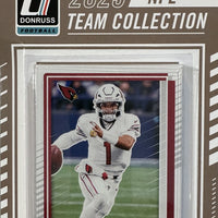 Atlanta Falcons 2025 Donruss Factory Sealed Team Set Featuring Bijan Robinson, Michael Penix Jr and Hall of Famer Deion Sanders with 3 Rated Rookie Cards Plus