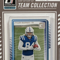 2025 DONRUSS Football COMPLETE Run of 32 Different Individual Team Sets including Chiefs, Patriots, Cowboys, Packers, Jaguars, Bears and 26 Others