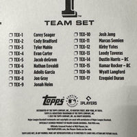 Texas Rangers 2025 Topps Factory Sealed 17 Card Team Set Featuring Corey Seager, Adolis Garcia and Josh Jung with Dustin Harris and Kumar Rocker Rookie Cards Plus