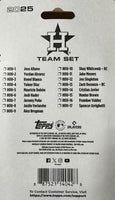 Houston Astros 2025 Topps Factory Sealed 17 Card Team Set Featuring Jose Altuve, Yordan Alvarez and Justin Verlander with Rookie Cards of Shay Witcomb and Zach Dezenzo Plus
