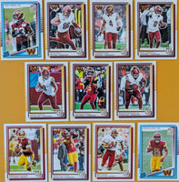 Washington Commanders 2025 Donruss Factory Sealed Team Set Featuring Jayden Daniels 2nd Year Card and Brian Robinson with Jaylin Lane and Trey Amos Rated Rookie Cards Plus
