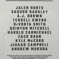 Philadelphia Eagles 2025 Donruss Factory Sealed 11 Card Team Set Featuring Saquon Barkley and Jalen Hurts with 3 Rated Rookie Cards Plus