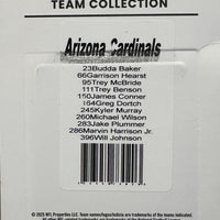 Arizona Cardinals 2025 Donruss Factory Sealed Team Set Featuring Kyler Murray and Will Johnson Rated Rookie Card Plus