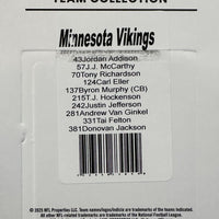 Minnesota Vikings 2025 Donruss Factory Sealed Team Set Featuring Jordan Addison, JJ McCarthy and Justin Jefferson with 2 Rated Rookie Cards Plus