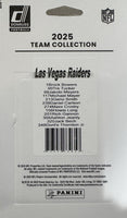 Las Vegas Raiders 2025 Donruss Factory Sealed Team Set Featuring Maxx Crosby, Geno Smith and Brock Bowers with Ashton Jeanty Rated Rookie Card Plus
