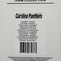 Carolina Panthers 2025 Donruss Factory Sealed Team Set Featuring Bryce Young and Luke Kuechly with 3 Rated Rookie Cards Plus