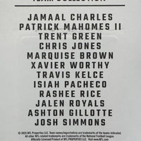 Kansas City Chiefs 2025 Donruss Factory Sealed Team Set Featuring Patrick Mahomes and Travis Kelce with 3 Rated Rookie Cards Plus