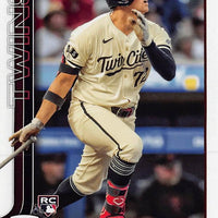 Minnesota Twins 2025 Topps Complete Mint 24 Card Hand Collated Team Set Featuring Rookie Cards of David Festa, Zebby Matthews, Brooks Lee and DaShawn Keirsey Plus
