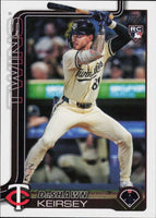 Minnesota Twins 2025 Topps Complete Mint 24 Card Hand Collated Team Set Featuring Rookie Cards of David Festa, Zebby Matthews, Brooks Lee and DaShawn Keirsey Plus
