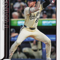 Minnesota Twins 2025 Topps Complete Mint 24 Card Hand Collated Team Set Featuring Rookie Cards of David Festa, Zebby Matthews, Brooks Lee and DaShawn Keirsey Plus