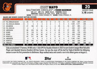 Baltimore Orioles 2025 Topps Complete Mint 24 Card Team Set Featuring Adley Rutschman and Gunnar Henderson with Rookie Cards of Coby Mayo, Cade Povich, Chayce McDermott and Tomoyuki Sugano Plus
