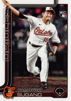 Baltimore Orioles 2025 Topps Complete Mint 24 Card Team Set Featuring Adley Rutschman and Gunnar Henderson with Rookie Cards of Coby Mayo, Cade Povich, Chayce McDermott and Tomoyuki Sugano Plus
