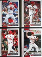 St. Louis Cardinals 2026 Topps Complete Mint Hand Collated 22 Card Team Set with Rookie Cards of Nathan Church, Jimmy Crooks, César Prieto and Nick Raquet
