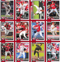 Cincinnati Reds 2026 Topps Complete Mint 22 Card Team Set Featuring Rookie Cards of Zach Maxwell, Will Banfield, Chase Burns and Sal Stewart
