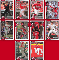Cincinnati Reds 2026 Topps Complete Mint 22 Card Team Set Featuring Rookie Cards of Zach Maxwell, Will Banfield, Chase Burns and Sal Stewart
