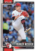 Cleveland Guardians 2026 Topps Complete Mint 23 Card Hand Collated Team Set Featuring Rookie Cards of C.J. Kayfus, Parker Messick, Chase DeLauter, George Valera and Petey Halpin
