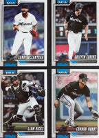 Miami Marlins 2026 Topps Complete Mint Hand Collated 20 Card Team Set with Rookie Cards of Jakob Marsee, Maximo Acosta, Troy Johnston, Heriberto Hernández and Josh Simpson Plus
