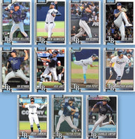 Tampa Bay Rays 2026 Topps Complete Mint 21 Card Hand Collated Team Set with Rookie Cards of Carson Williams, Brian Van Belle, Bob Seymour, Joe Rock, Ian Seymour and Tristan Peters Plus
