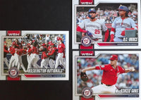 Washington Nationals 2026 Topps Complete Mint Hand Collated 22 Card Team Set Featuring 7 Rookie Cards Plus
