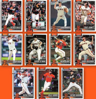 San Francisco Giants 2026 Topps Complete Mint 23 Card Team Set with Rookie Cards of Carson Seymour, Drew Gilbert, Carson Whisenhunt, Bryce Eldridge and Joel Peguero Plus
