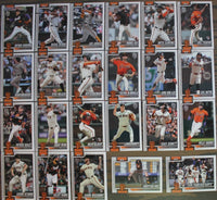 San Francisco Giants 2026 Topps Complete Mint 23 Card Team Set with Rookie Cards of Carson Seymour, Drew Gilbert, Carson Whisenhunt, Bryce Eldridge and Joel Peguero Plus
