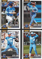 Kansas City Royals 2026 Topps Complete Mint 23 Card Hand Collated Team Set Featuring Bobby Witt Jr and Salvador Perez with Rookie Cards of Luinder Avila, Jac Caglianone and Carter Jensen Plus
