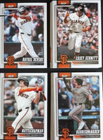 San Francisco Giants 2026 Topps Complete Mint 23 Card Team Set with Rookie Cards of Carson Seymour, Drew Gilbert, Carson Whisenhunt, Bryce Eldridge and Joel Peguero Plus

