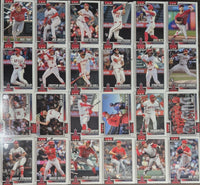 Los Angeles Angels 2026 Topps Complete Mint Hand Collated 24 Card Team Set Featuring 2 Different Mike Trout and 5 Rookie Cards Plus
