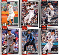 Detroit Tigers 2026 Topps Complete Mint 25 Card Hand Collated Team Set with Rookie Cards of Dugan Darnell, Dylan Smith, Troy Melton, Drew Sommers and Jack Little Plus
