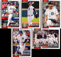Detroit Tigers 2026 Topps Complete Mint 25 Card Hand Collated Team Set with Rookie Cards of Dugan Darnell, Dylan Smith, Troy Melton, Drew Sommers and Jack Little Plus
