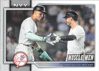 New York Yankees 2026 Topps Complete Mint 26 Card Team Set Featuring Aaron Judge and a Rookie Card of Cam Schlittler
