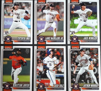 Houston Astros 2026 Topps Complete Mint Hand Collated 28 Card Team Set Featuring Jose Altuve, Yordan Alvarez and Carlos Correa with 7 Rookie Cards including Brice Matthews and Tatsuya Imai Plus
