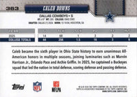 Dallas Cowboys 2026 Topps Football Complete Mint 14 Card Team Set Featuring Dak Prescott and CeeDee Lamb with Rookie Cards of Malachi Lawrence, Caleb Downs and Anthony Smith Plus
