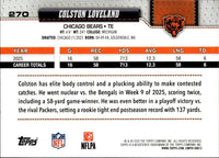 Chicago Bears 2026 Topps Football Complete 13 Card Team Set Featuring Caleb Williams,  D'Andre Swift and Kyle Monangai  with Rookie cards of Dillon Thieneman, Logan Jones and Zavion Thomas. Plus
