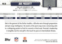 Dallas Cowboys 2026 Topps Football Complete Mint 14 Card Team Set Featuring Dak Prescott and CeeDee Lamb with Rookie Cards of Malachi Lawrence, Caleb Downs and Anthony Smith Plus

