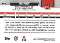 Cincinnati Bengals 2026 Topps Football Complete Mint 9 Card Team Set Featuring Joe Burrow and Ja'Marr Chase with Colbie Young and Cashius Howell Rookie Cards Plus
