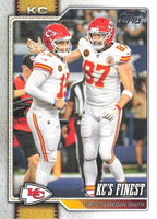Kansas City Chiefs 2026 Topps Football Complete Mint 14 Card Team Set Featuring Patrick Mahomes II, Travis Kelce and Kenneth Walker III with 5 Rookie Cards Plus
