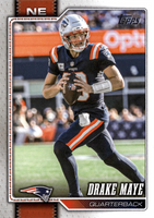 New England Patriots 2026 Topps Football Complete 14 Card Team Set Featuring Drake Maye, Hunter Henry, Christian Gonzalez and and Rookie Cards of Behren Morton, Eli Raridon, Jam Miller Plus
