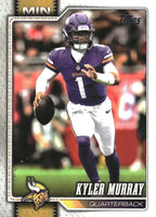 Minnesota Vikings 2026 Topps Football Complete 11 Card Team Set Featuring Kyler Murray, Justin Jefferson, and Jordan Addison with Rookie Cards of Demond Claiborne and Caleb Banks Plus
