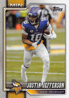 Minnesota Vikings 2026 Topps Football Complete 11 Card Team Set Featuring Kyler Murray, Justin Jefferson, and Jordan Addison with Rookie Cards of Demond Claiborne and Caleb Banks Plus
