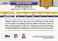 Minnesota Vikings 2026 Topps Football Complete 11 Card Team Set Featuring Kyler Murray, Justin Jefferson, and Jordan Addison with Rookie Cards of Demond Claiborne and Caleb Banks Plus
