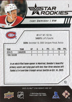 2025 2026 Upper Deck NHL STAR ROOKIES 26 Card Set Featuring Matthew Schaefer, Ivan Demidov and Michael Misa Rookies Plus
