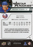 2025 2026 Upper Deck NHL STAR ROOKIES 26 Card Set Featuring Matthew Schaefer, Ivan Demidov and Michael Misa Rookies Plus
