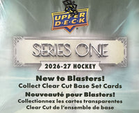 2026 2027 Upper Deck Series One Hockey Unopened Blaster Box of Packs with a Young Guns Rookie Card and Green Dazzler Card Plus
