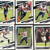 Houston Texans 2021 Donruss Factory Sealed Team Set with Rated Rookie Cards of Davis Mills #273, Nico Collins and Brevin Jordan Plus