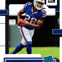 Buffalo Bills 2022 Donruss Factory Sealed Team Set with Rated Rookie Cards of James Cook and Khalil Shakir plus 2 other Rookies