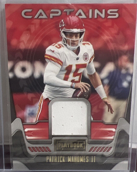 Patrick Mahomes 2022 Panini Zenith Color Guard Series Mint Insert Card #CG-2 Featuring An Authentic White Jersey Swatch